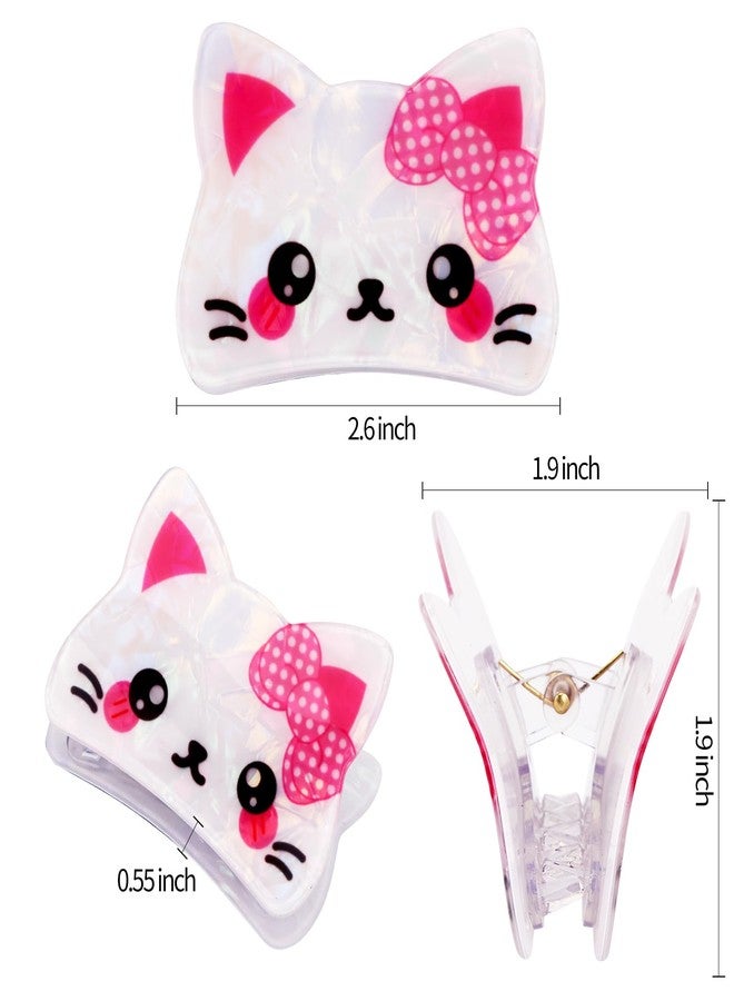 هابدو مشابك شعر على شكل قطة من هابدو، قطعة واحدة، إكسسوارات شعر لطيفة على شكل حيوانات للنساء والفتيات، مناسبة لتسريحة نصف مرفوعة، مشابك صغيرة مضحكة على شكل مخالب حيوانات أليفة، هدايا مثالية مبتكرة - Image 2